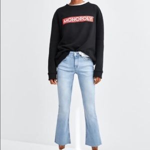 Zara mid flare jeans